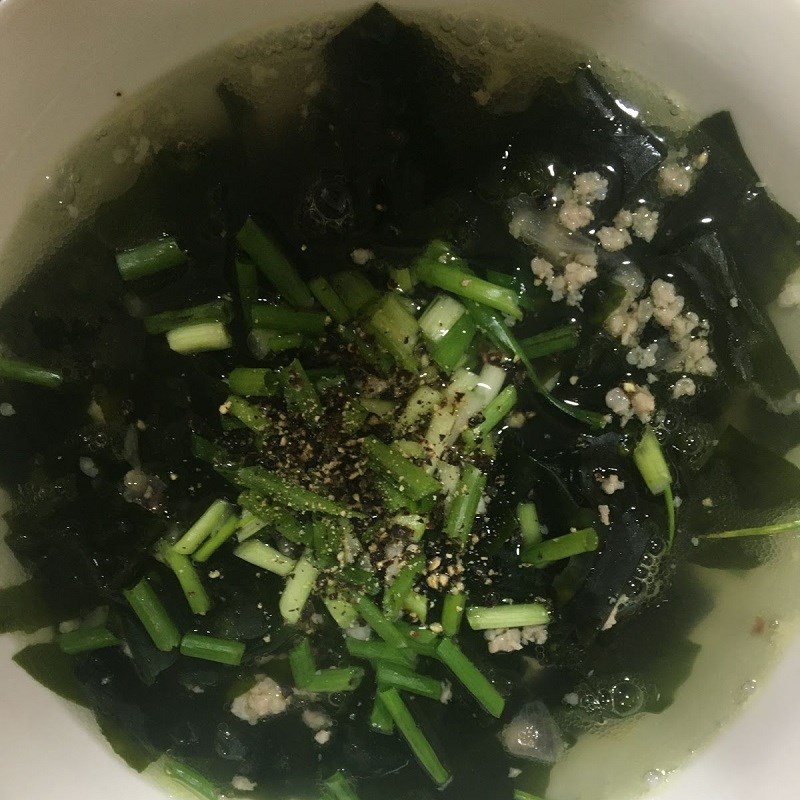 Bước 3 Thành phẩm Canh rong biển thịt heo băm