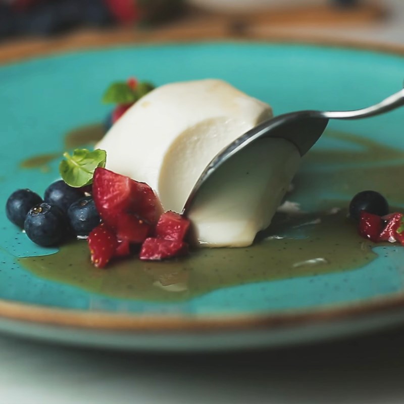 Bước 4 Thành phẩm Panna cotta dừa
