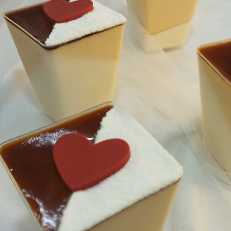 Bước 6 Thành phẩm Panna cotta dừa caramel