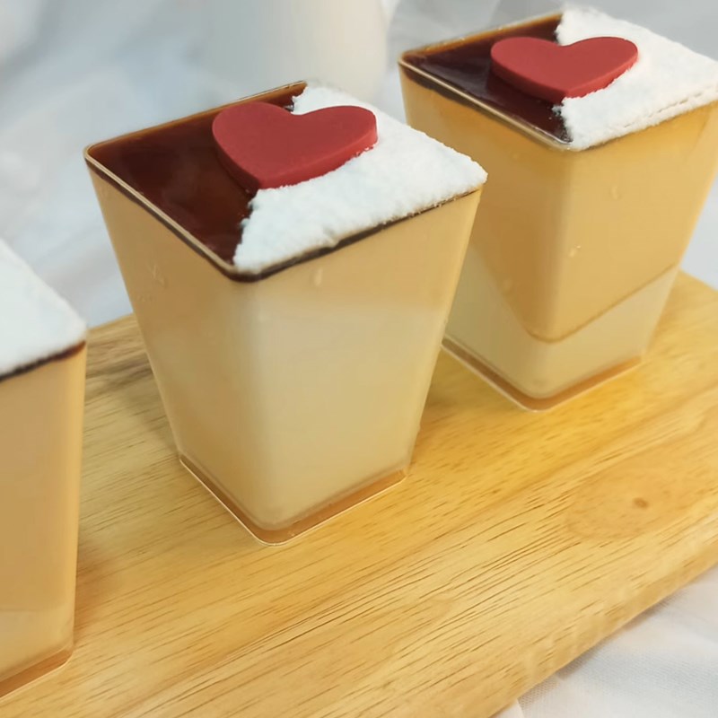 Bước 6 Thành phẩm Panna cotta dừa caramel