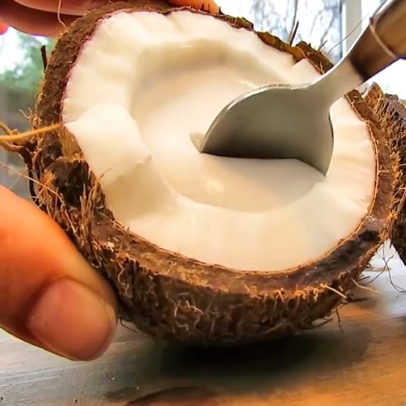 Bước 5 Thành phẩm Pudding trái dừa
