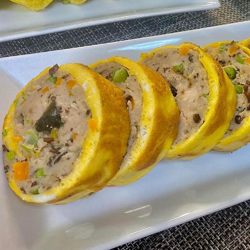 Bước 4 Thành phẩm Giò xào ngũ sắc (chả ngũ sắc)