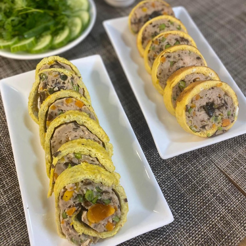 Bước 4 Thành phẩm Giò xào ngũ sắc (chả ngũ sắc)