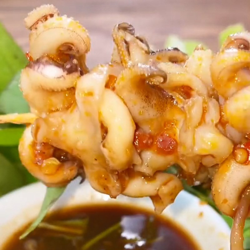 Bước 3 Thành phẩm Mực nướng sa tế (Công thức được chia sẻ từ TikTok Cách Nấu Ngon cùng Cách Nấu Ngon)