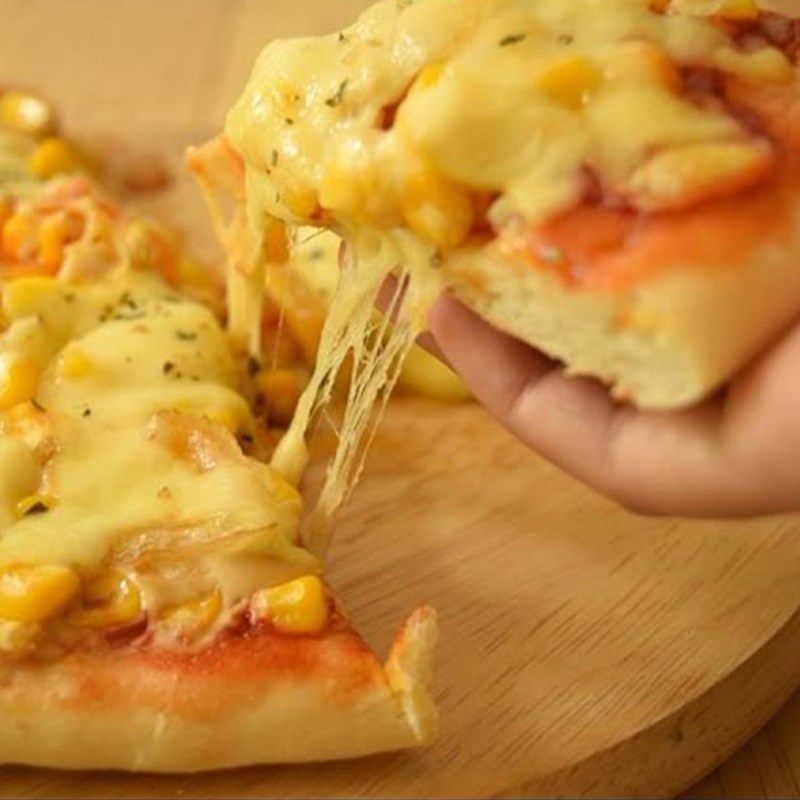 Bước 7 Thành phẩm Pizza bắp phô mai