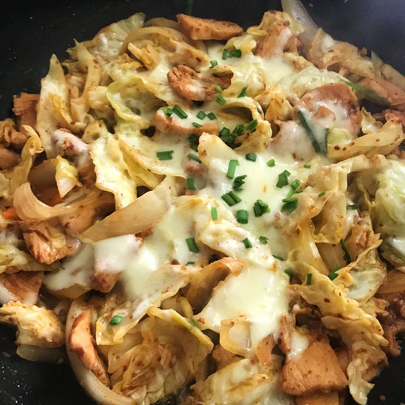 Bước 5 Thành phẩm Gà xào phô mai