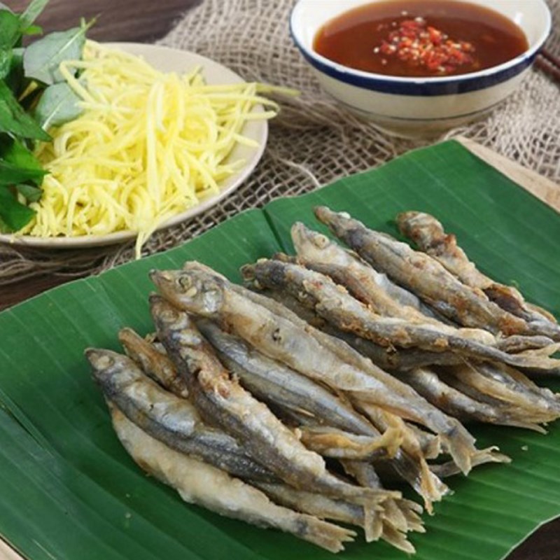Bước 3 Thành phẩm Cá trứng chiên giòn chấm mắm me