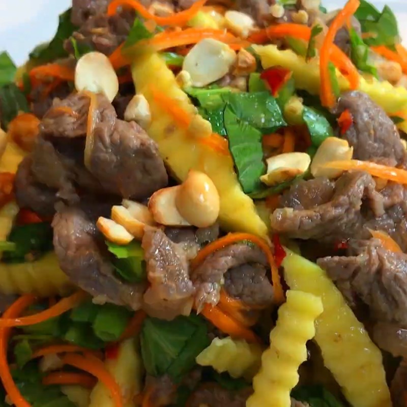Bước 6 Thành phẩm Gỏi bắp bò xoài xanh