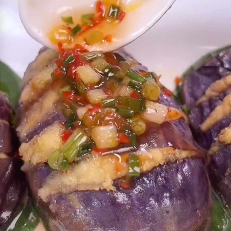 Bước 6 Thành phẩm Cà tím chiên sốt mặn ngọt