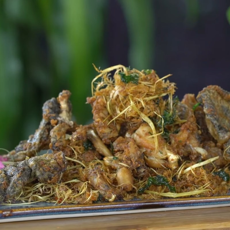 Bước 6 Thành phẩm Ếch chiên lá lốt
