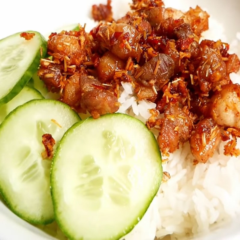 Bước 5 Thành phẩm Thịt ba rọi rim sả ớt