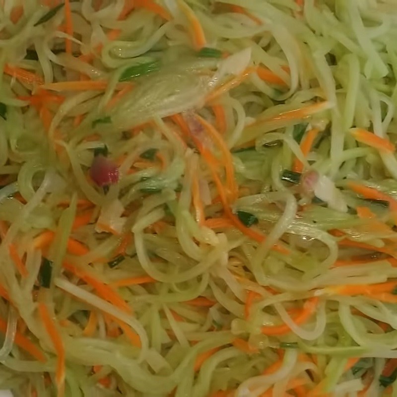 Bước 4 Thành phẩm Su su xào cà rốt