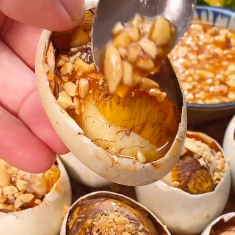 Bước 4 Thành phẩm Hột vịt lộn nướng (Công thức được chia sẻ từ TikTok Cách Nấu Ngon cùng Cách Nấu Ngon)