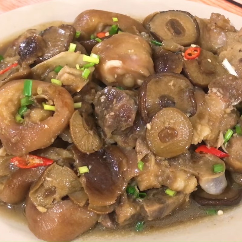 Bước 5 Thành phẩm Giò heo kho nấm đông cô