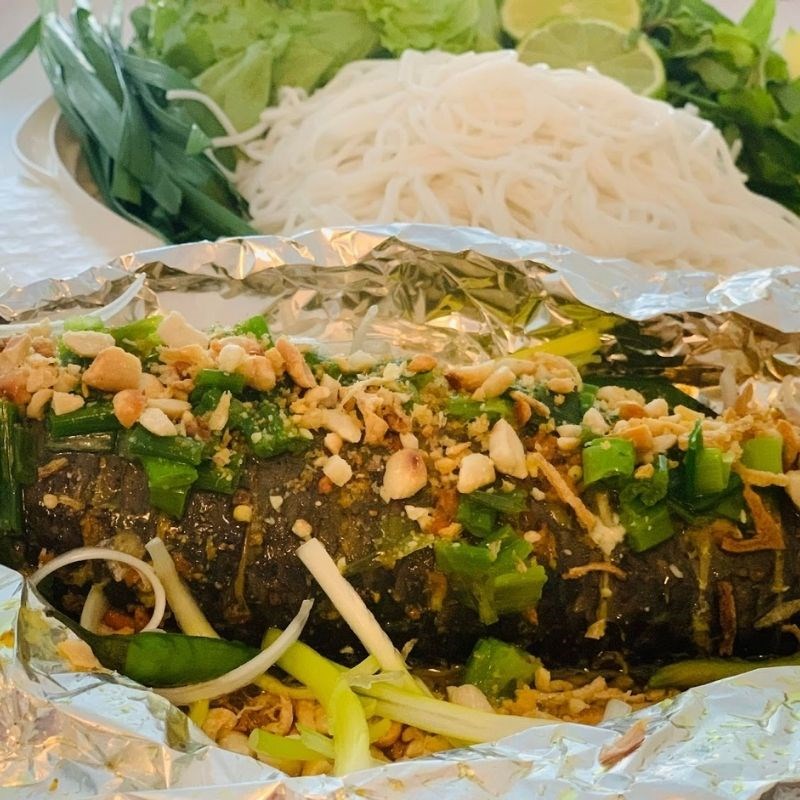 Bước 6 Thành phẩm Cá lóc nướng giấy bạc bằng lò nướng