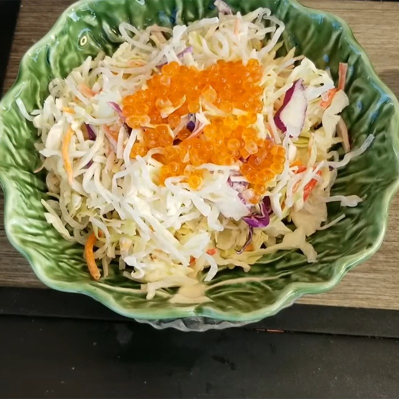 Bước 4 Thành phẩm Salad trứng cá hồi