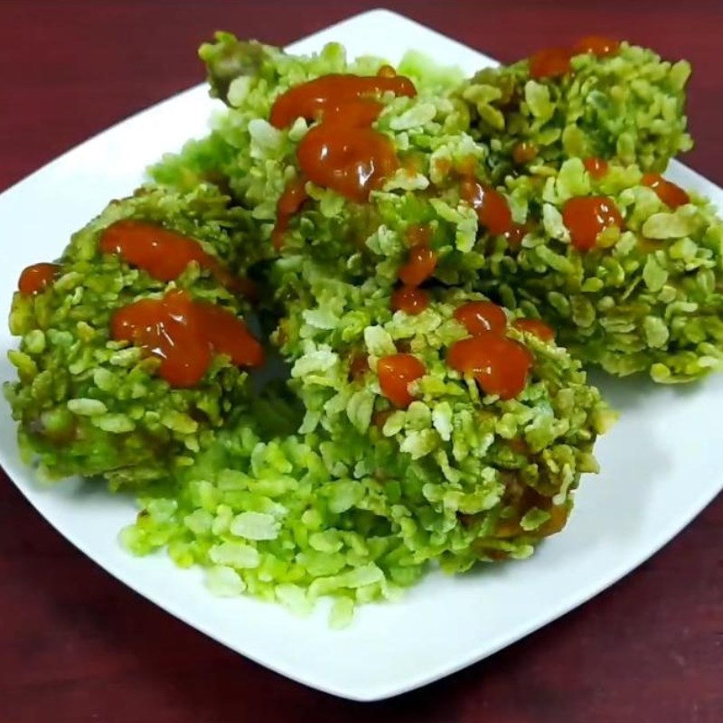 Bước 6 Thành phẩm Gà chiên cốm