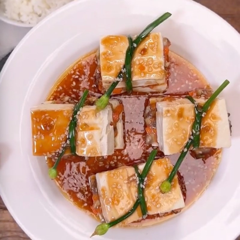 Bước 6 Thành phẩm Đậu hũ hấp nấm (Công thức được chia sẻ bởi Tiktok Bếp chay XANH)
