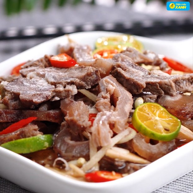 Bước 5 Thành phẩm Gân bò ngâm chua cay