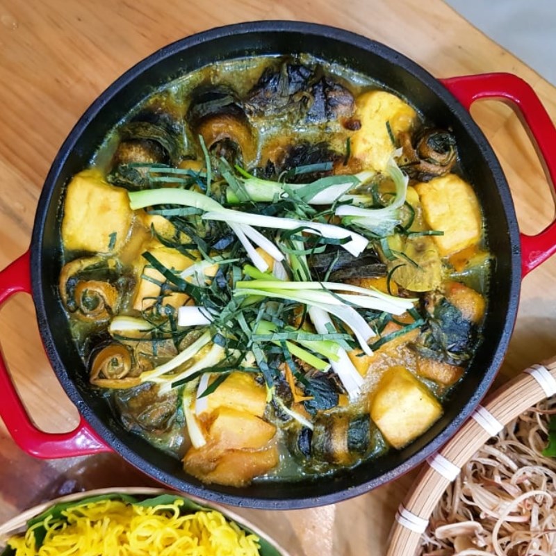 Bước 5 Thành phẩm Lươn om chuối đậu