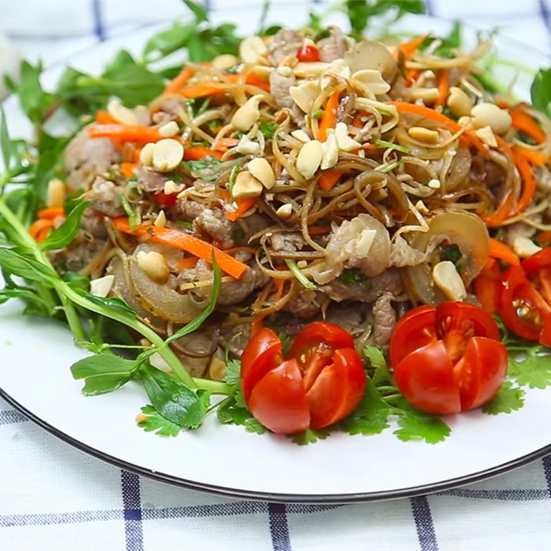 Bước 5 Thành phẩm Gỏi bê thui bắp chuối