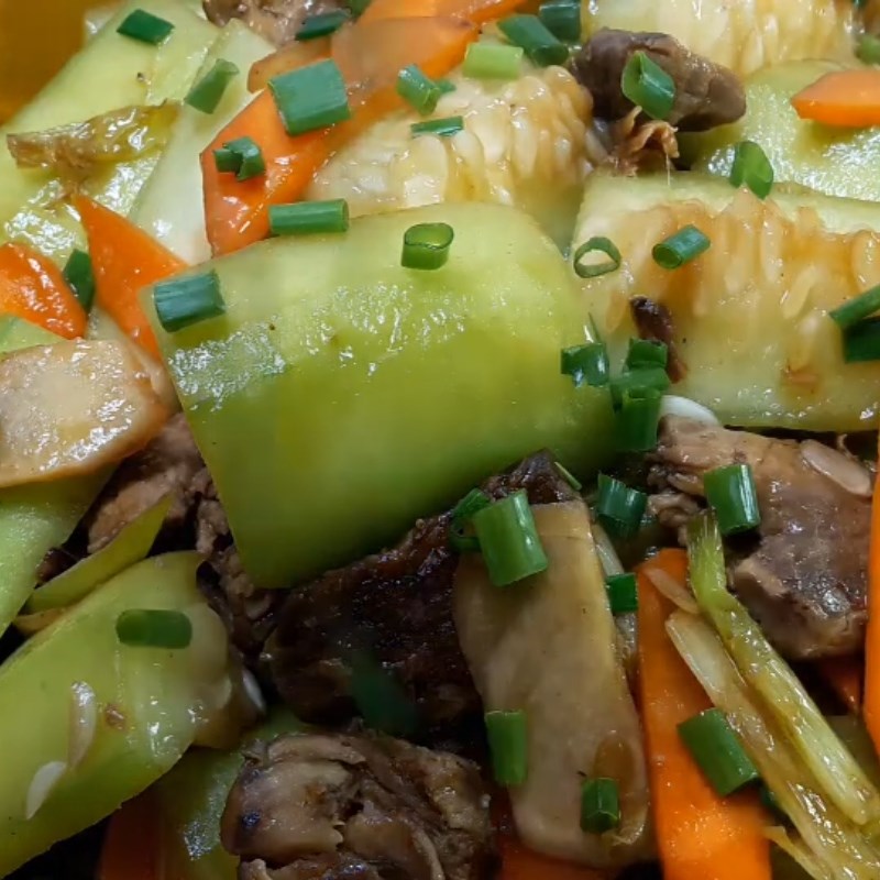 Bước 4 Thành phẩm Mướp xào bò chay