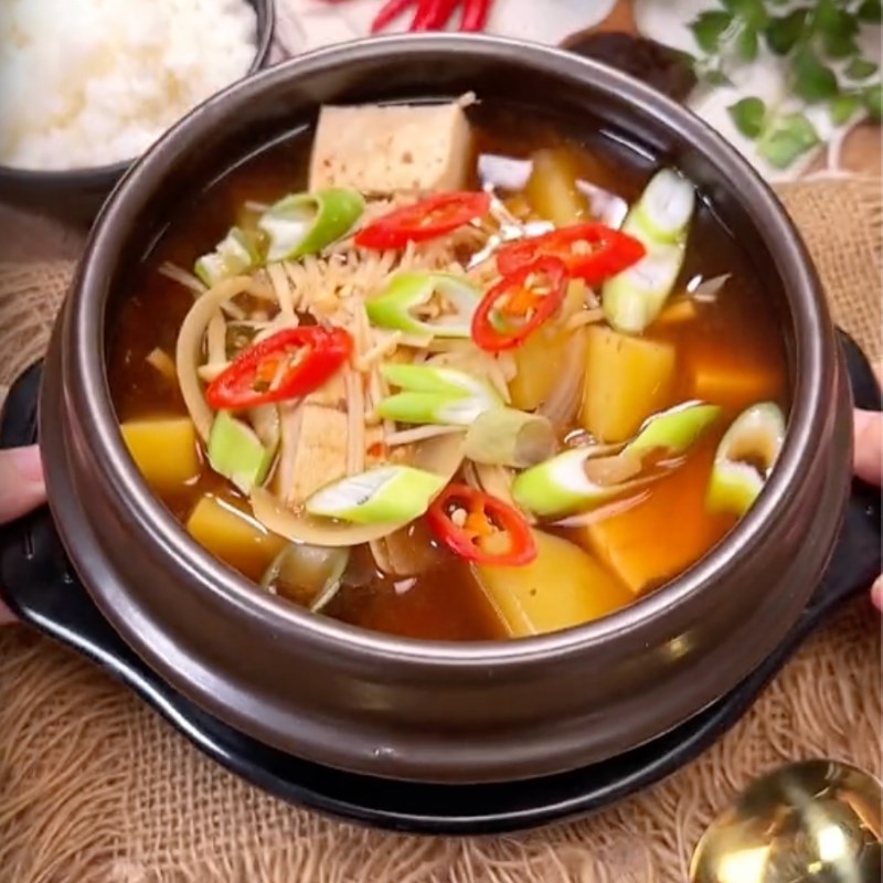 Bước 3 Thành phẩm Canh đậu tương chay