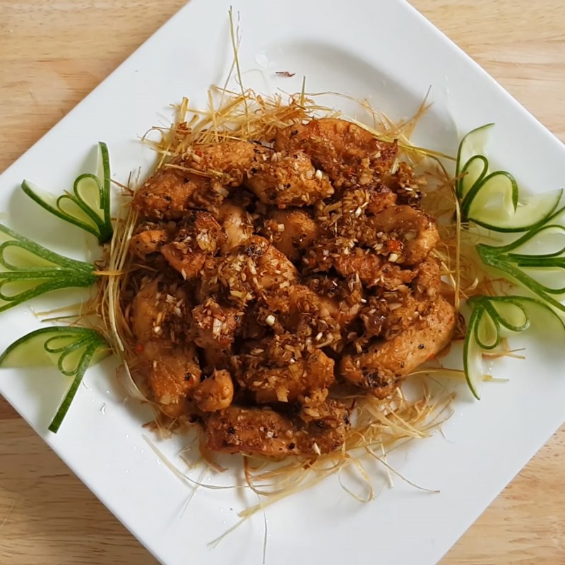 Bước 5 Thành phẩm Gà chiên sả ớt với sả cọng