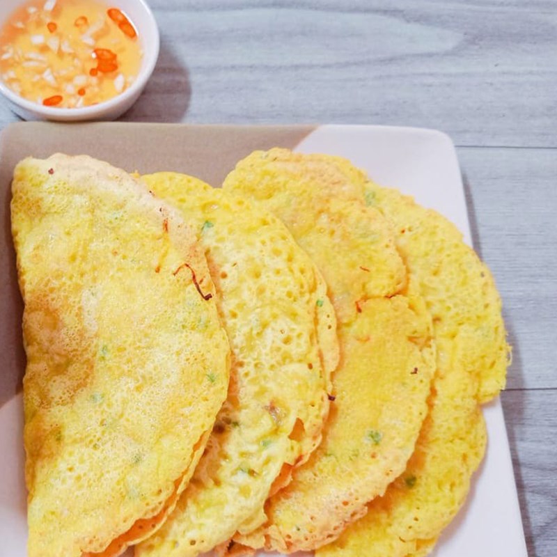 Bước 4 Thành phẩm Bánh xèo yến mạch