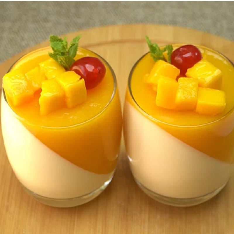 Bước 5 Thành phẩm Panna cotta thạch xoài