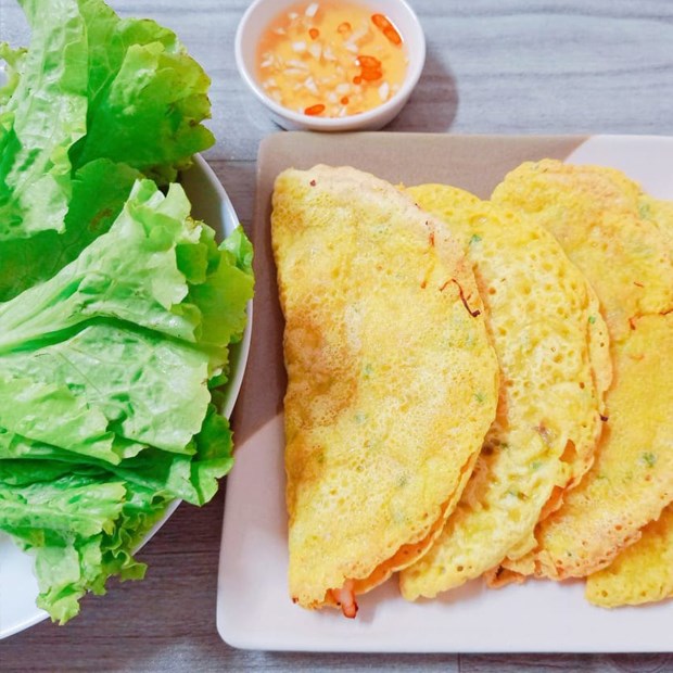 Bước 4 Thành phẩm Bánh xèo yến mạch