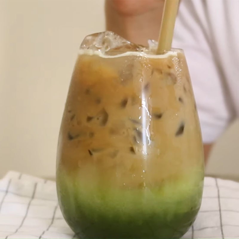 Bước 4 Thành phẩm Cà phê matcha - matcha espresso