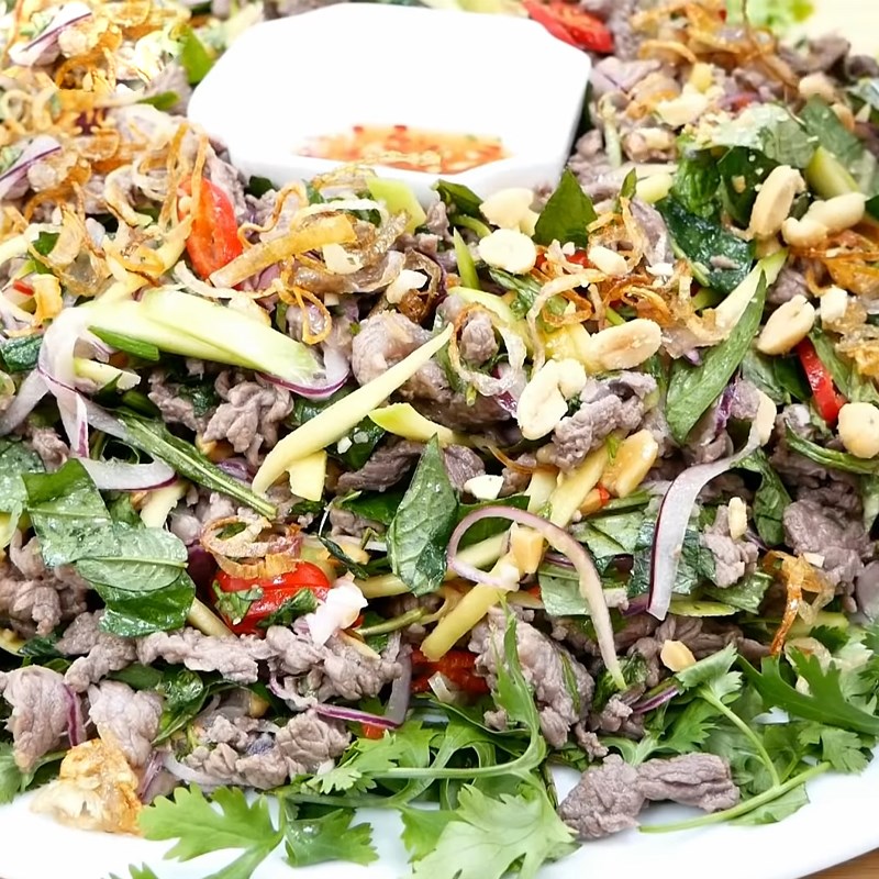 Bước 7 Thành phẩm Gỏi bò rau răm