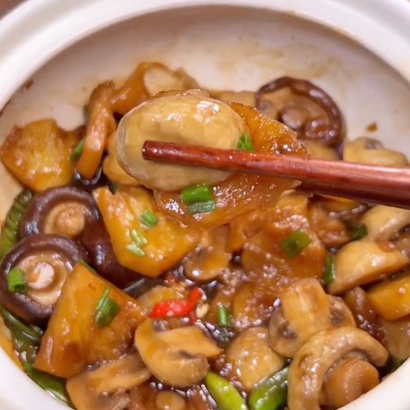 Bước 5 Thành phẩm Nấm đông cô kho thơm (Công thức được chia sẻ bởi Tiktok Bếp chay XANH)