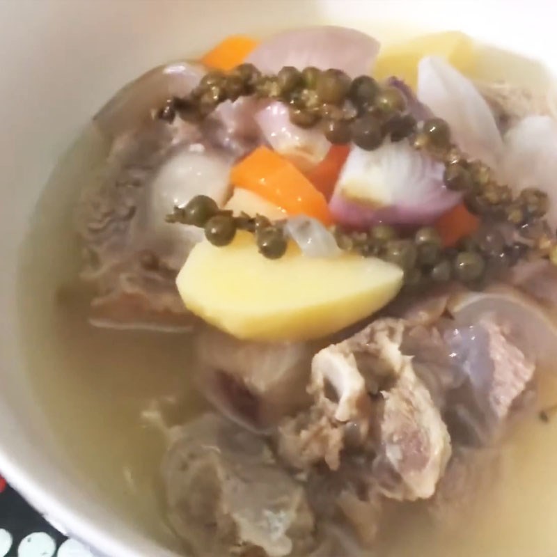 Bước 5 Thành phẩm Đuôi bò hầm tiêu xanh