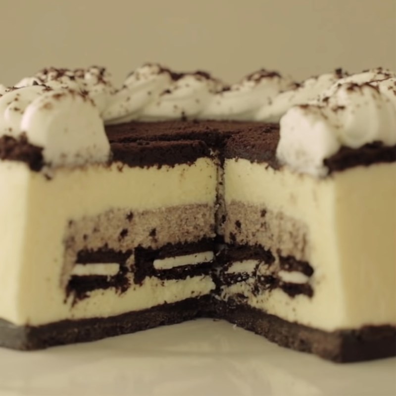 Bước 6 Thành phẩm Bánh cheesecake oreo nhân kem