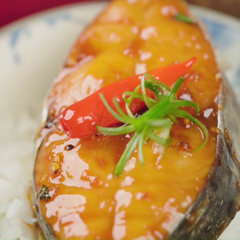 Bước 6 Thành phẩm Cá thu kho mặn ngọt