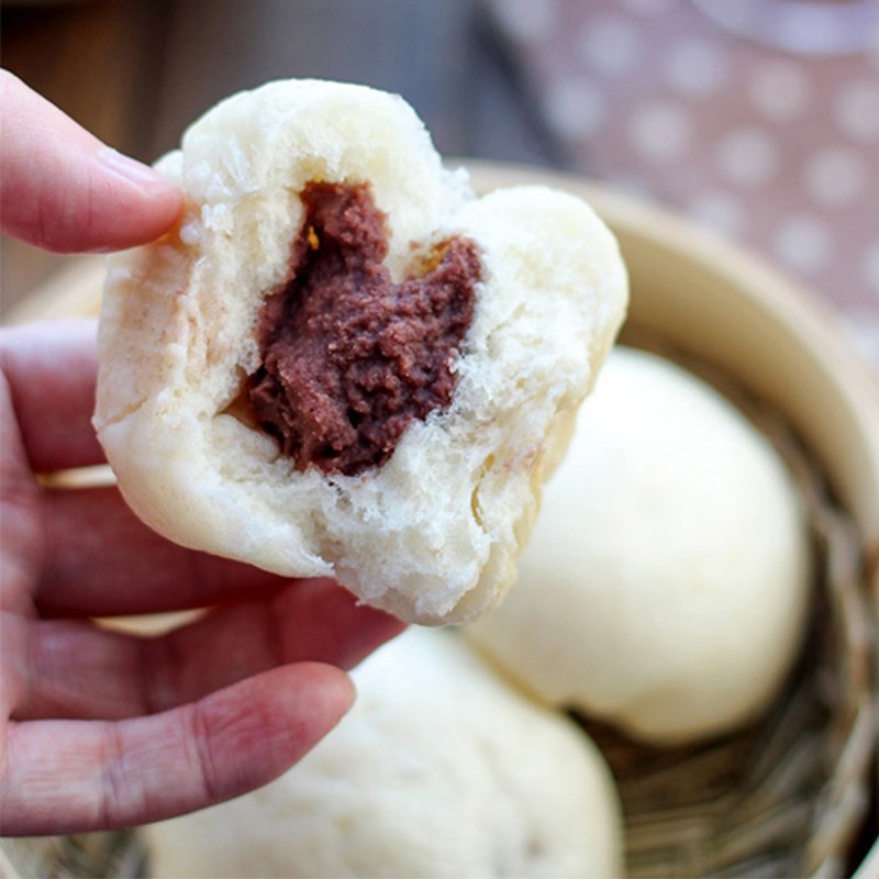 Bước 8 Thành phẩm Bánh bao nhân đậu đỏ chay