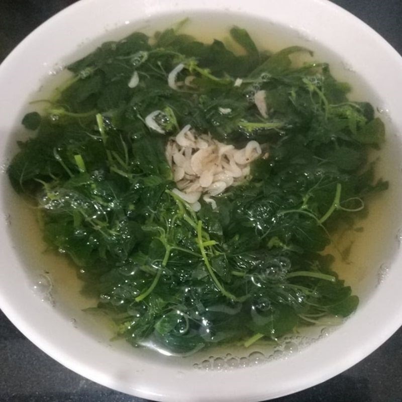 Bước 3 Thành phẩm Canh rau dền nấu tép khô