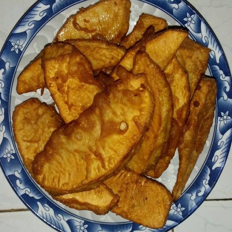 Bước 4 Thành phẩm Sake chiên bằng bột chiên chuối