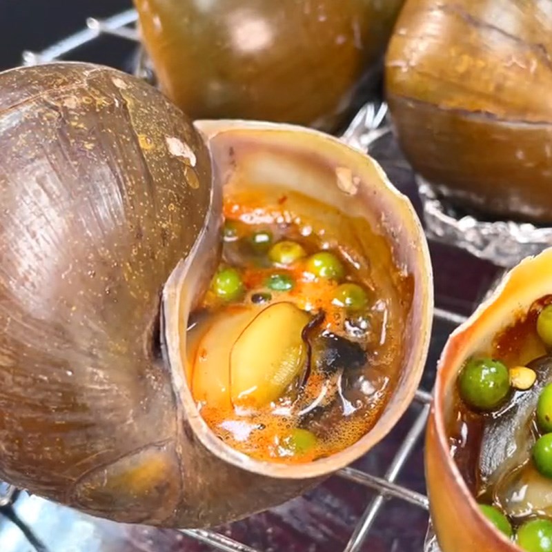 Bước 4 Thành phẩm Ốc bươu nướng tiêu xanh (Công thức được chia sẻ từ TikTok Cách Nấu Ngon cùng Cách Nấu Ngon)