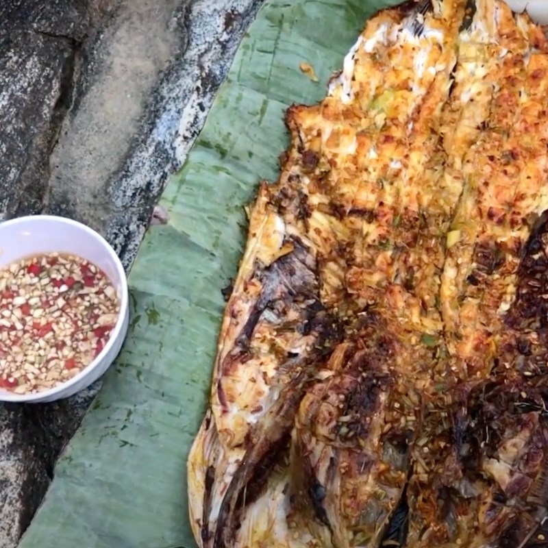 Bước 4 Thành phẩm Cá mè nướng riềng sả