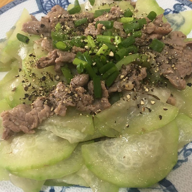 Bước 4 Thành phẩm Bí đao xào thịt bò
