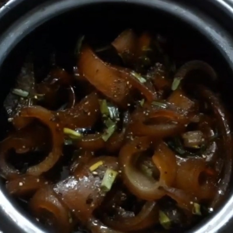 Bước 4 Thành phẩm Da heo kho tiêu