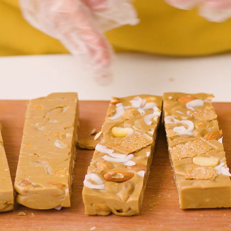 Bước 4 Thành phẩm Kẹo nougat sữa dừa cà phê