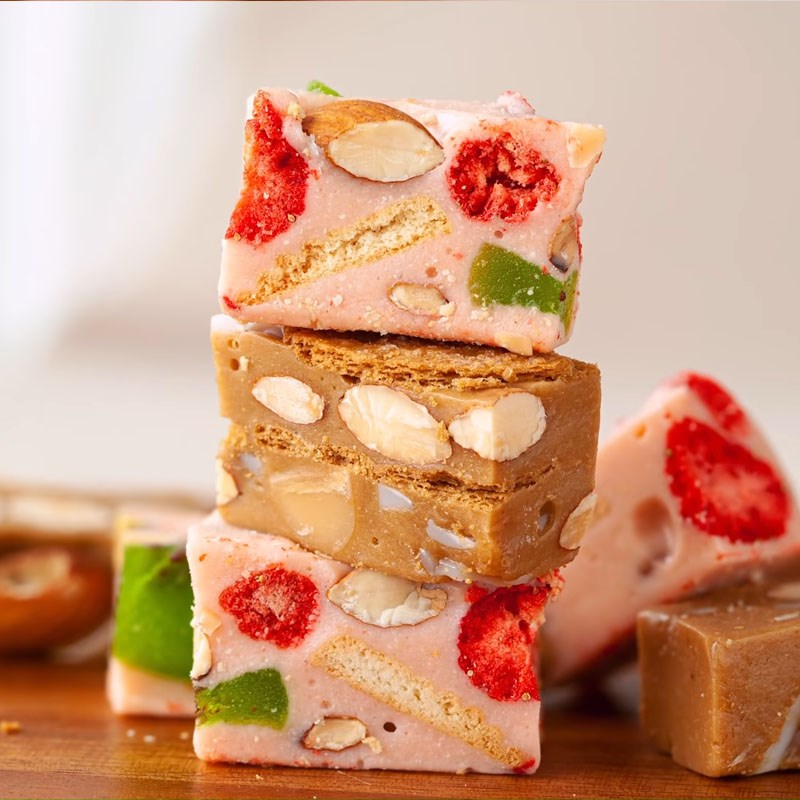 Bước 4 Thành phẩm Kẹo nougat dâu