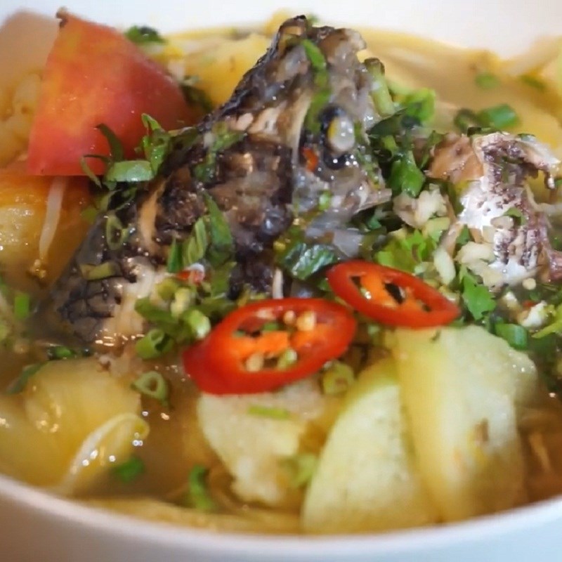 Bước 5 Thành phẩm Canh chua cá rô phi