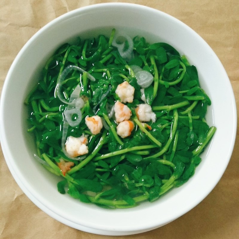Bước 3 Thành phẩm Canh rau đắng nấu tôm