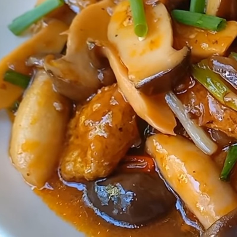 Bước 5 Thành phẩm Sườn chay kho nấm đùi gà