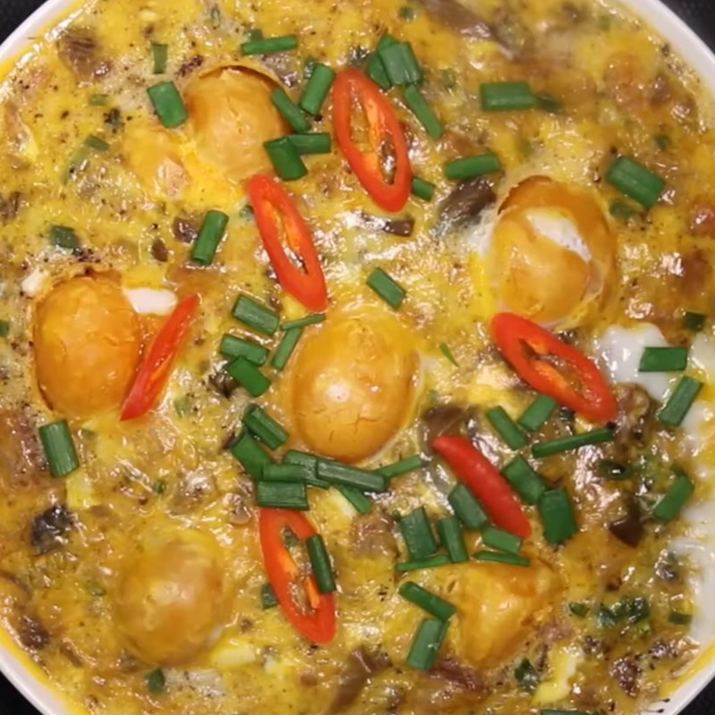 Bước 4 Thành phẩm Mắm chưng trứng muối